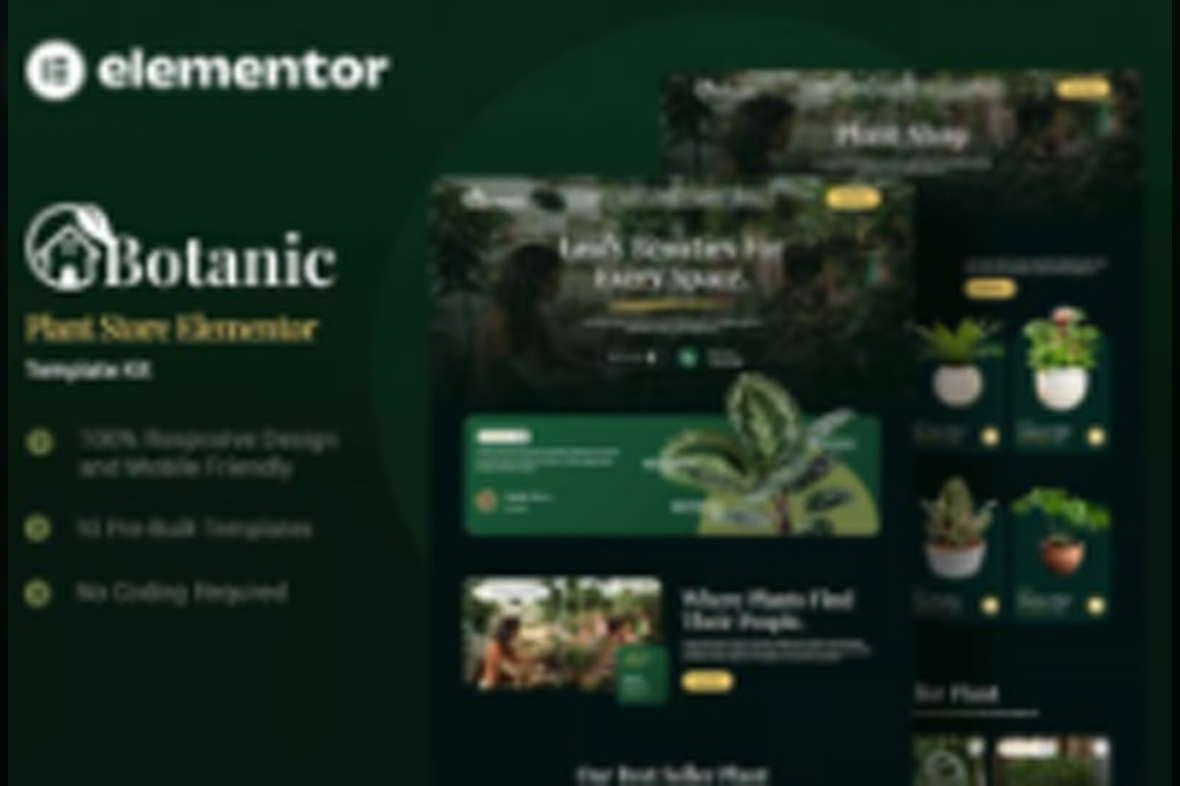 Botanic – Plant Store Elementor Template Kit May 12, 2025