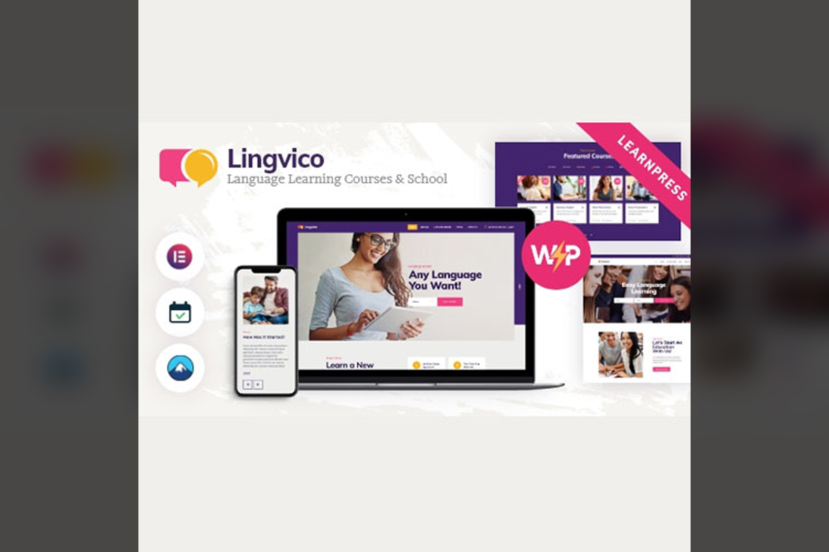 Lingvico Language Center & Training Courses WordPress Theme v1.0.13