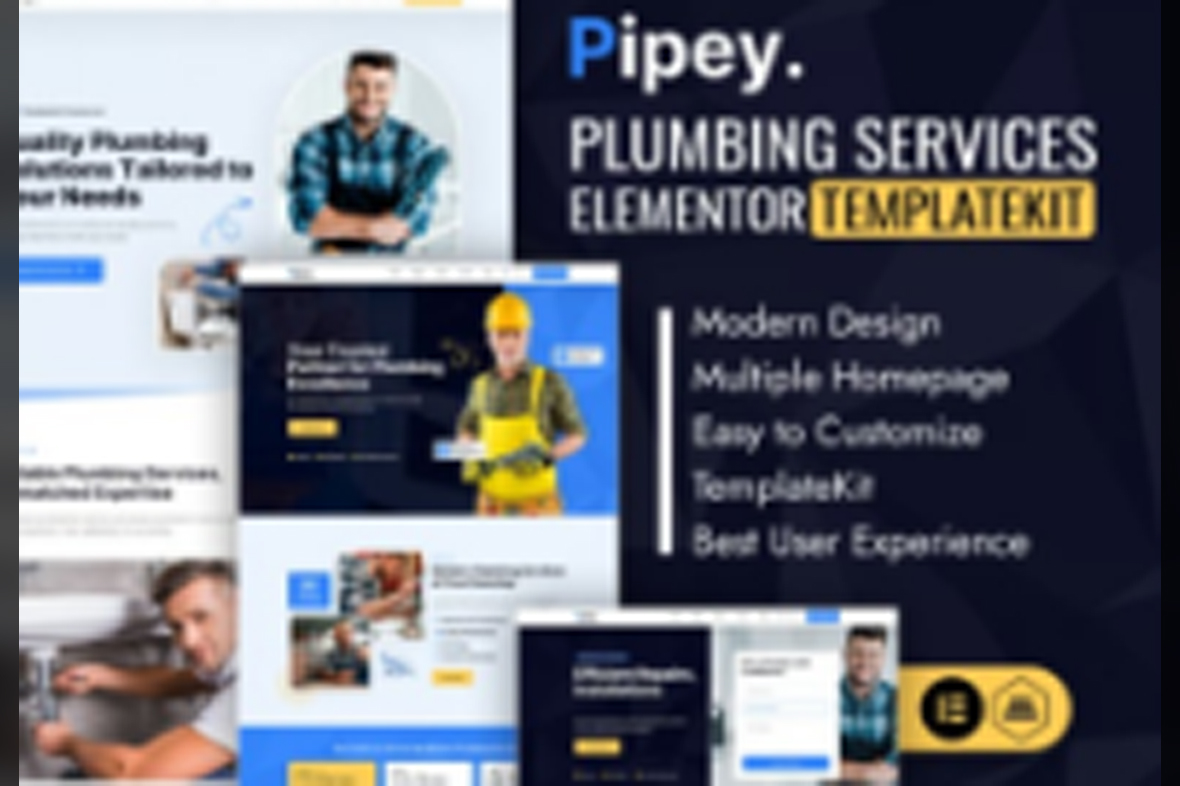 Pipey – Plumber Services Elementor Template Kit May 24, 2025