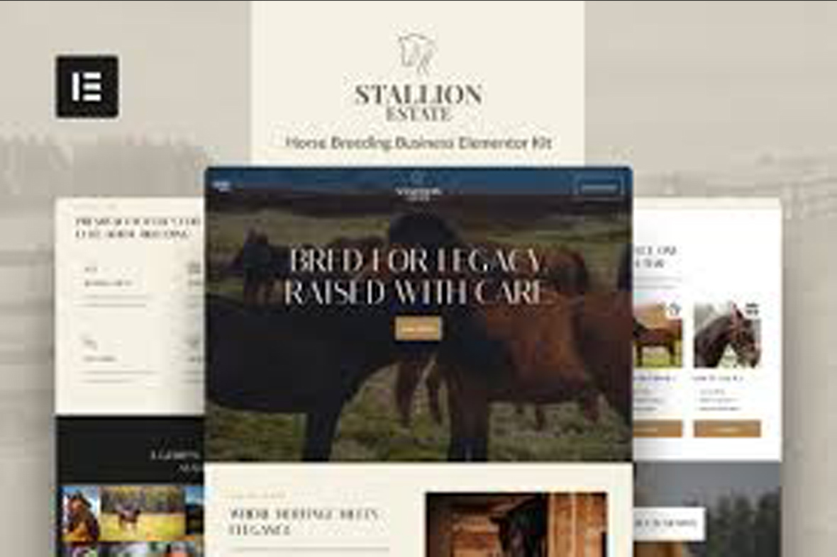 StallionEstate – Horse Breeding Business Elementor Pro Template Kit June 9, 2025