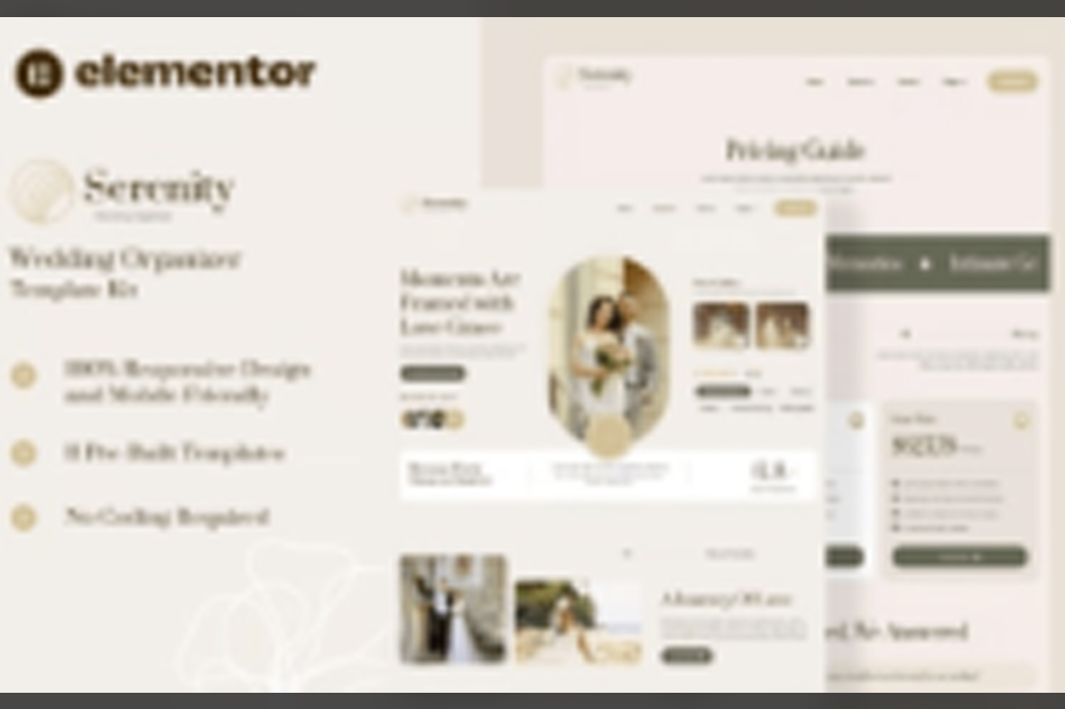 Serenity – Wedding Organizer Elementor Template Kit May 3, 2025