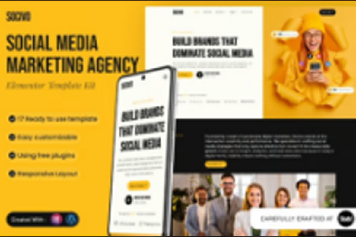 Socivo – Social Media Marketing Agency Elementor Template Kit November 22, 2025