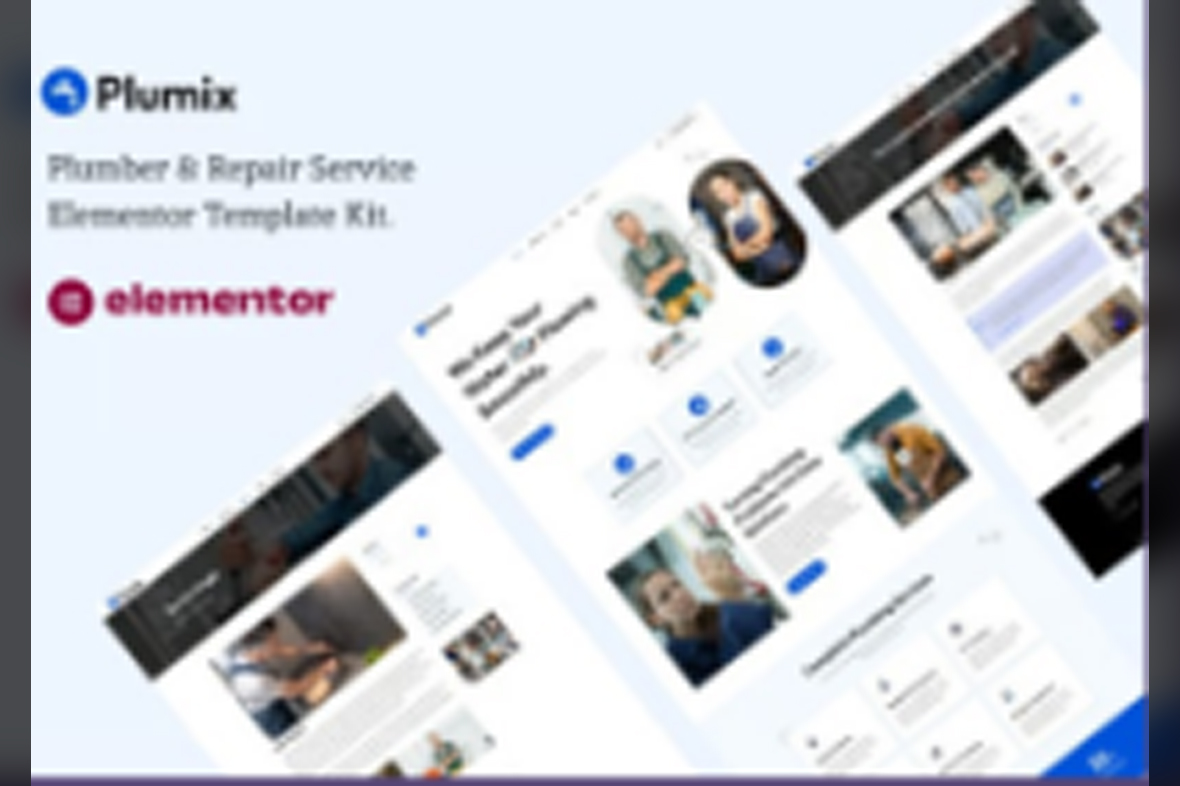 Plumix – Plumber and Repair Service Elementor Template Kit July 18, 2025