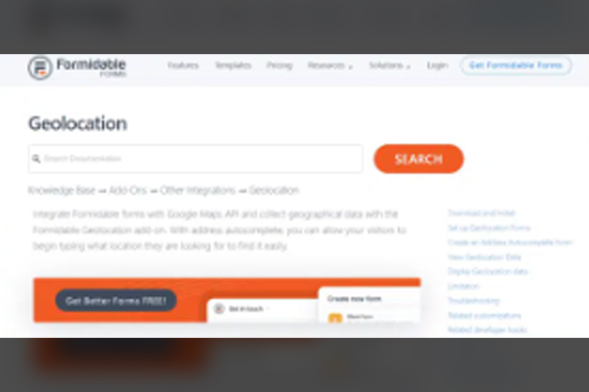 Formidable Geolocation v1.3.4