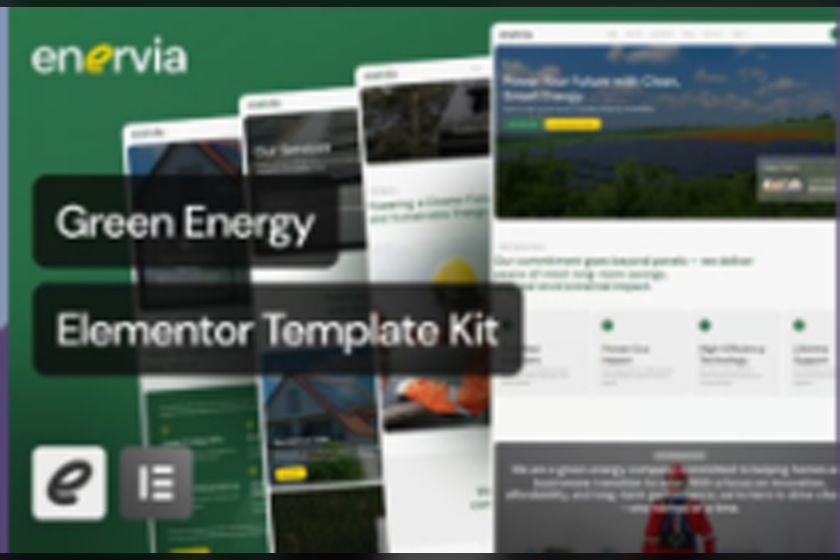 Enervia – Green Energy Elementor Template Kit July 29, 2025