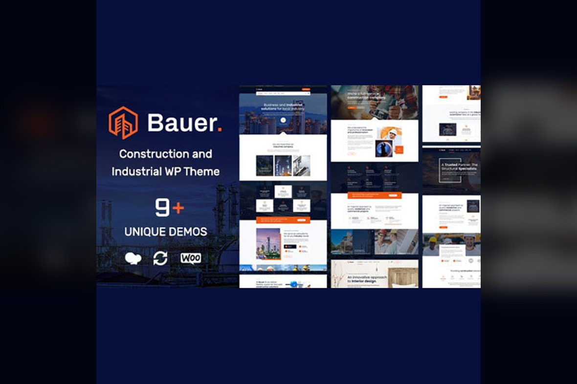 Bauer Construction and Industrial WordPress Theme v1.32