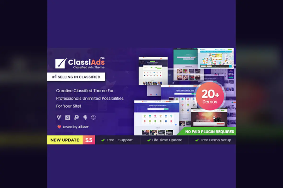 Classiads – Classified Ads WordPress Theme v6.1.8