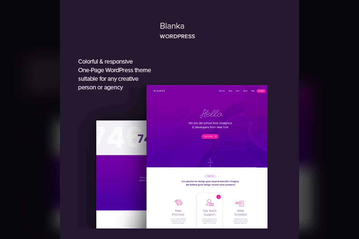 Blanka – One Page WordPress Theme v1.5