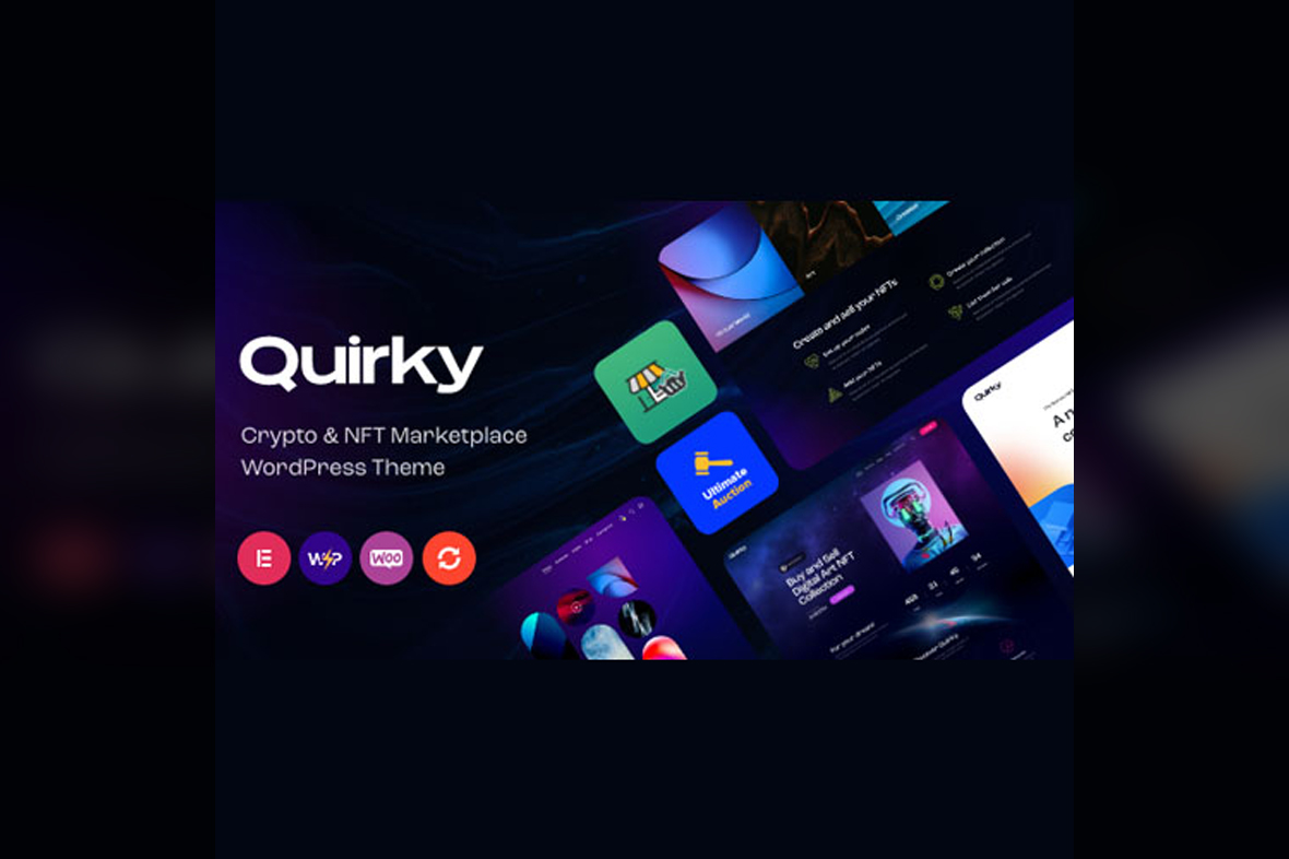 Quirky – NFT, Token & Blockchain WCFM Marketplace WordPress Theme v1.16.0