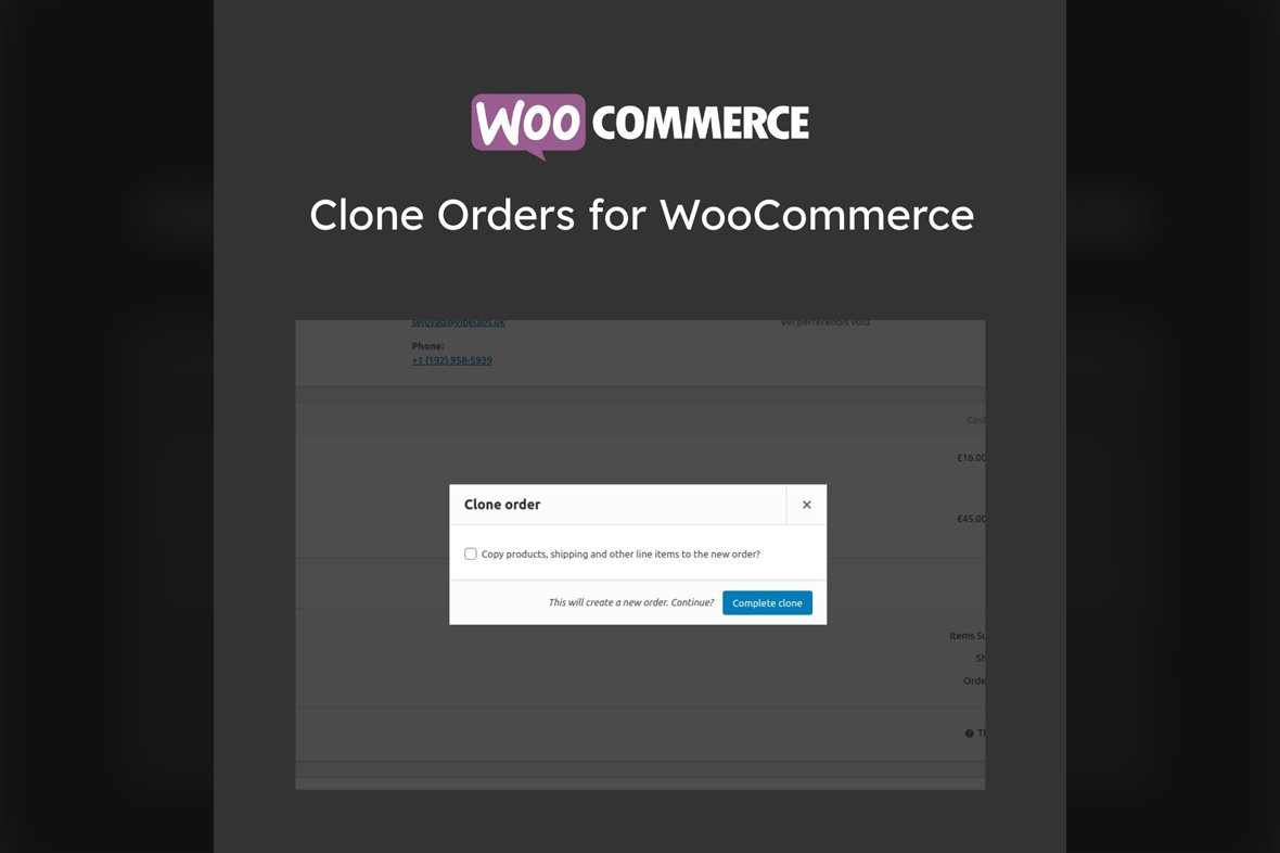 Clone Orders for WooCommerce v1.6.2
