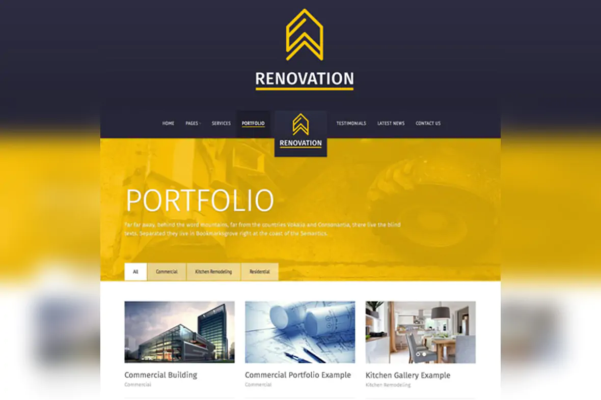 Renovation – Construction Company Theme