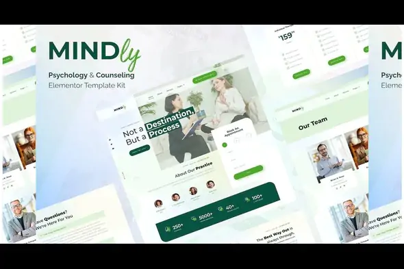 Mindly – Psychology, Therapy & Counseling Elementor Template Kit