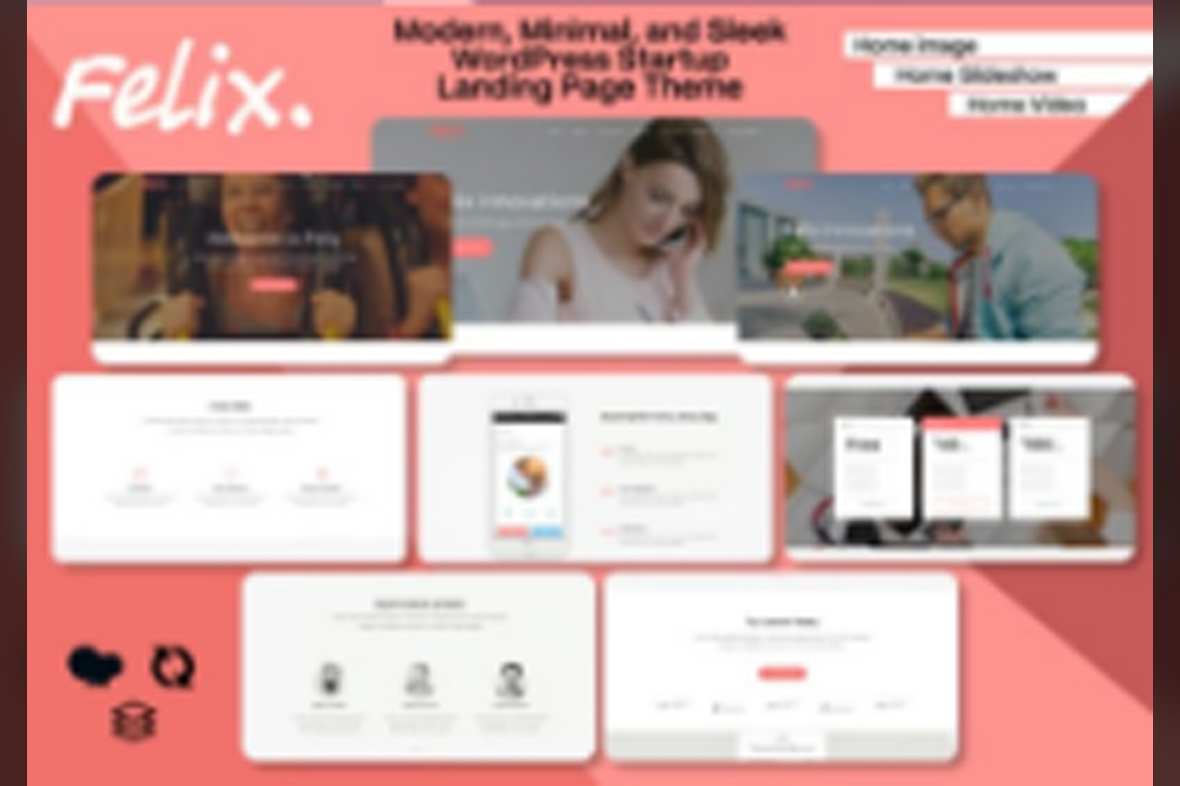 Felix. – App, WordPress Onepage Theme v1.0.5