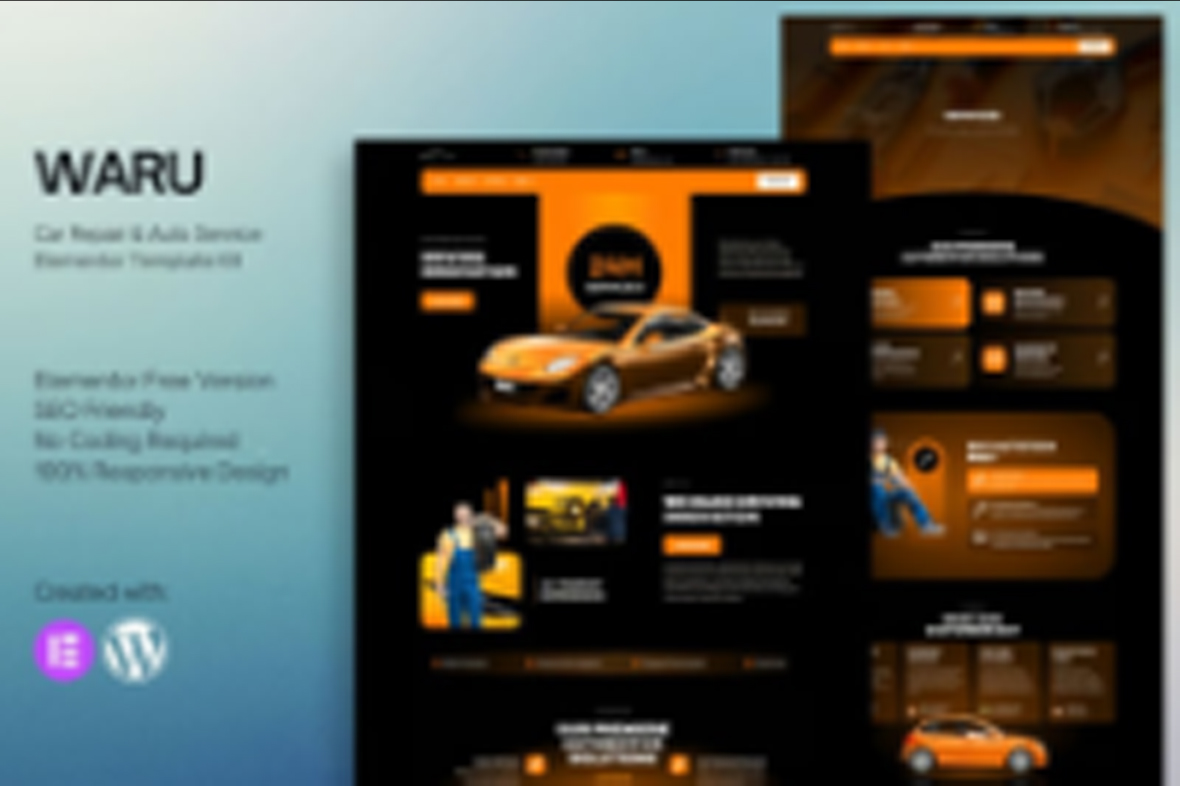 Waru – Car Repair and Auto Service Elementor Template Kit June 9, 2025