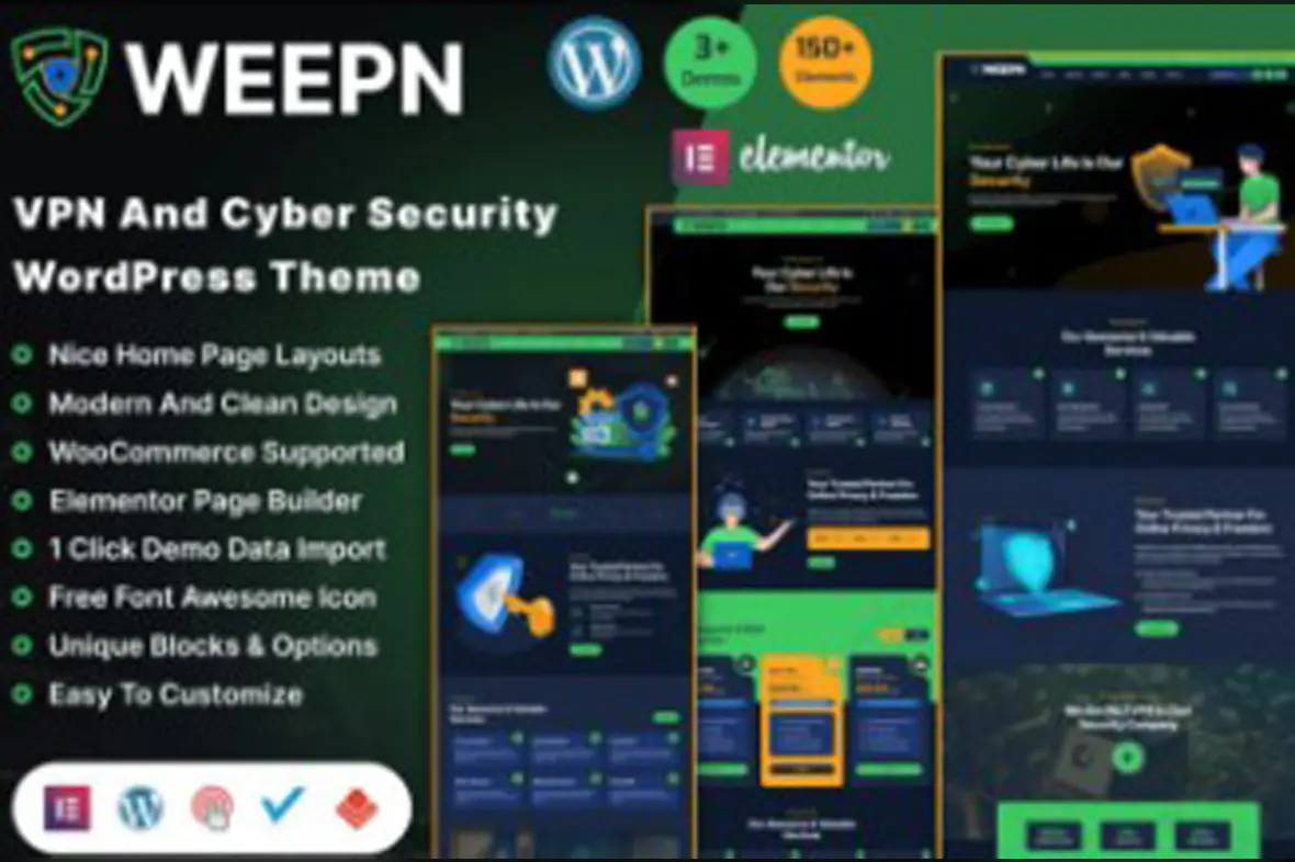 Weepn – VPN and Cloud Services WordPress Theme v1.0