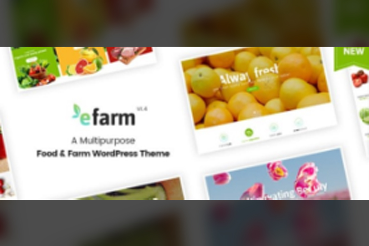 eFarm – A Multipurpose Food and Farm WordPress Theme v2.1.2