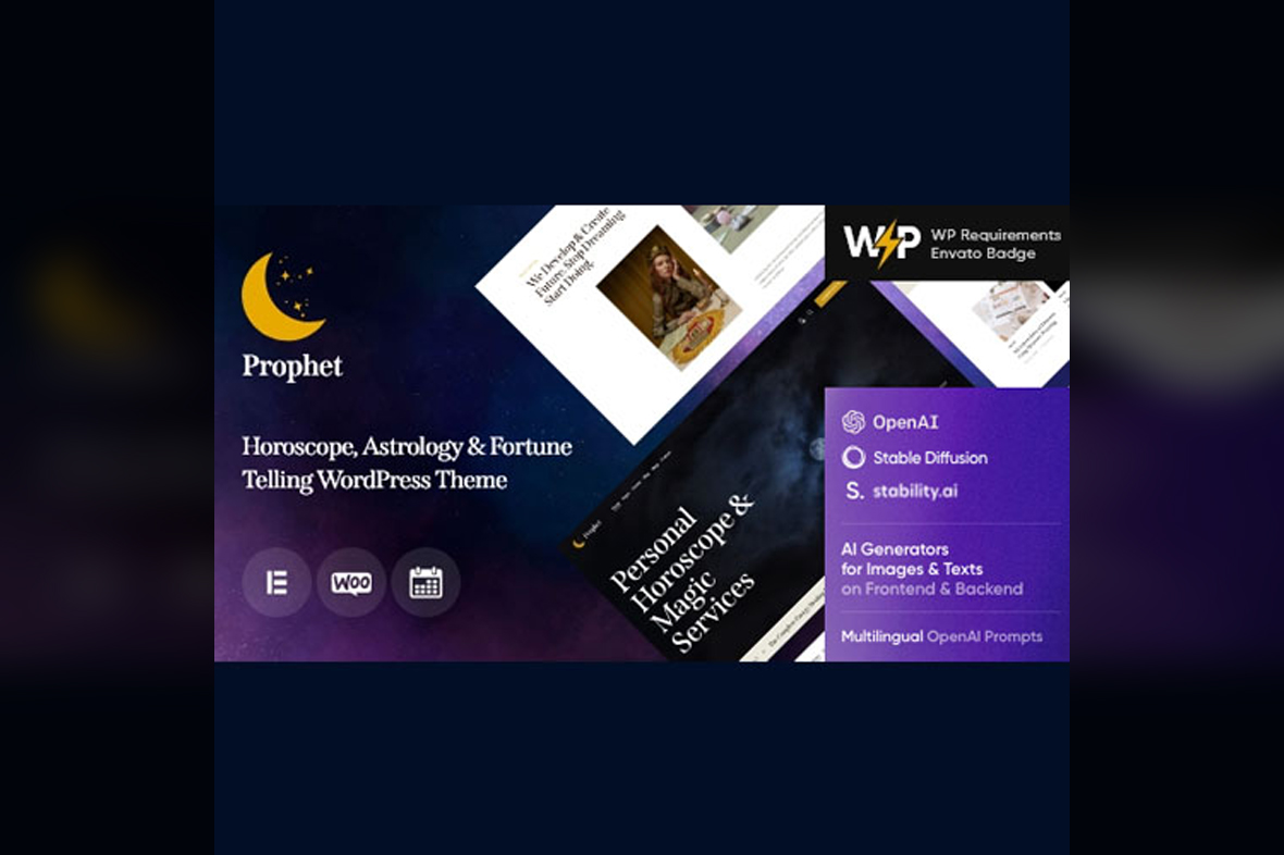 Prophet – Horoscope,Astrology & Fortune Telling WordPress Theme v1.19