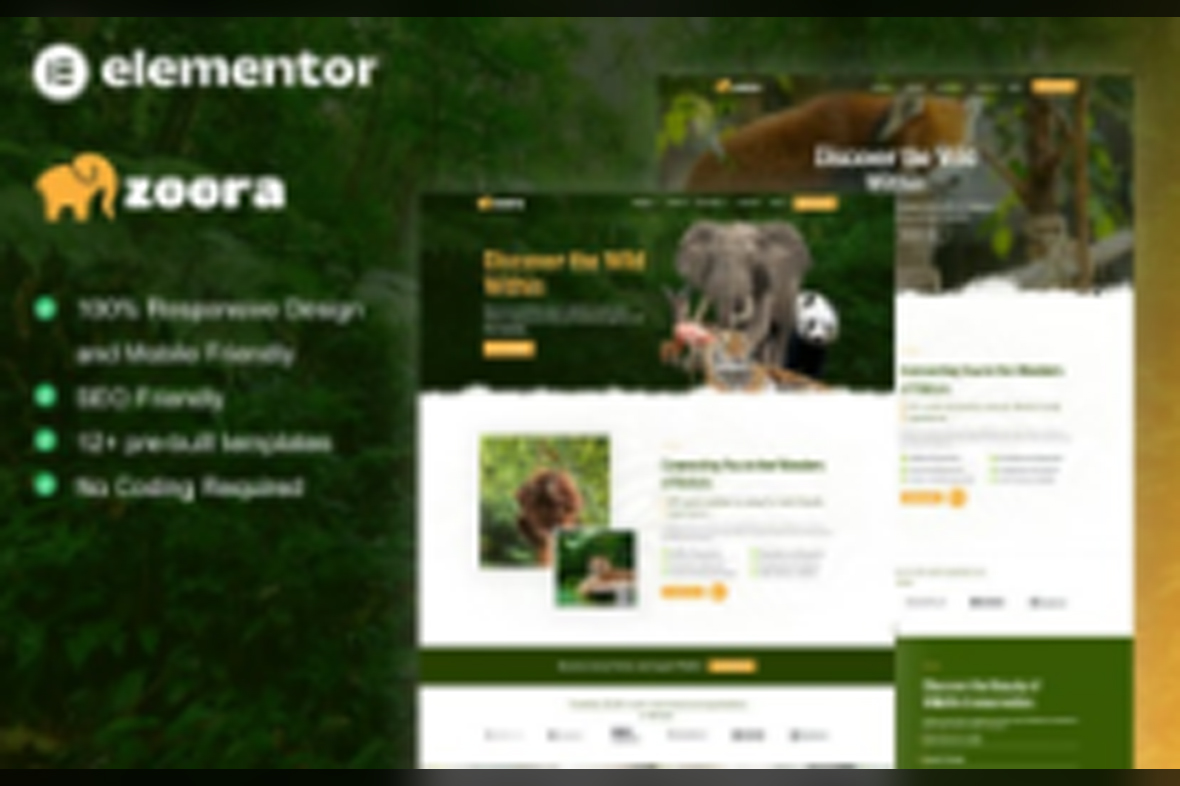Zoora – Safari and Zoo Elementor Pro Template Kit May 26, 2025
