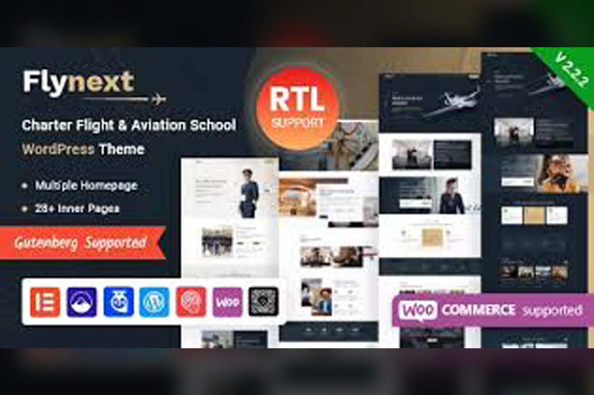 Flynext – Multipurpose Aviation WordPress Theme v4.0