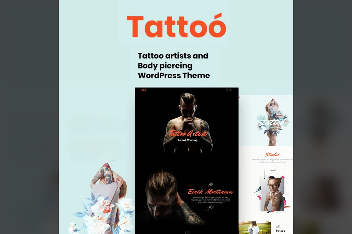 Inkscape – Tattoo WordPress Theme v40.0