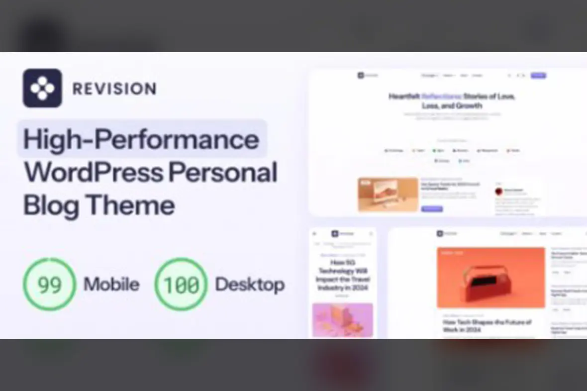 Revision – Optimized Personal Blog WordPress Theme v1.0.4