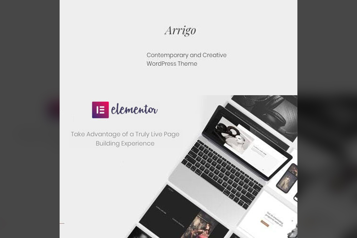 Arrigo – Contemporary Creative Portfolio Elementor WordPress Theme v3.4.0