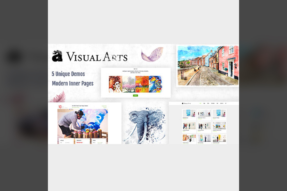 Visual Art Gallery WordPress Theme v3.0