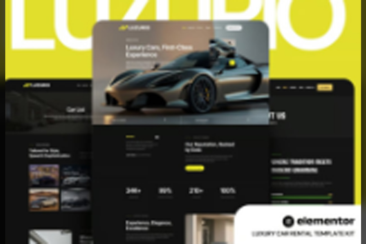Luzurio – Luxury Car Rental Elementor Template Kit June 9, 2025