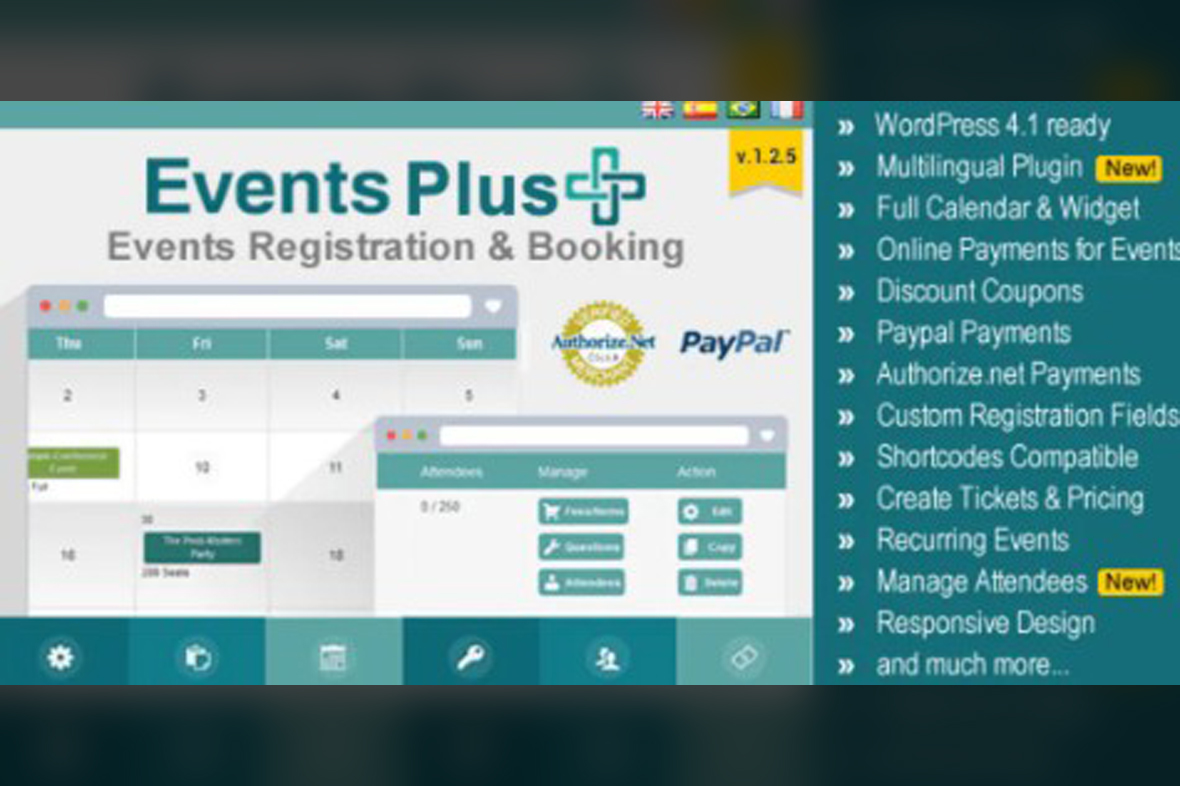 WordPress Events Calendar Registration and Tickets v2.6.2