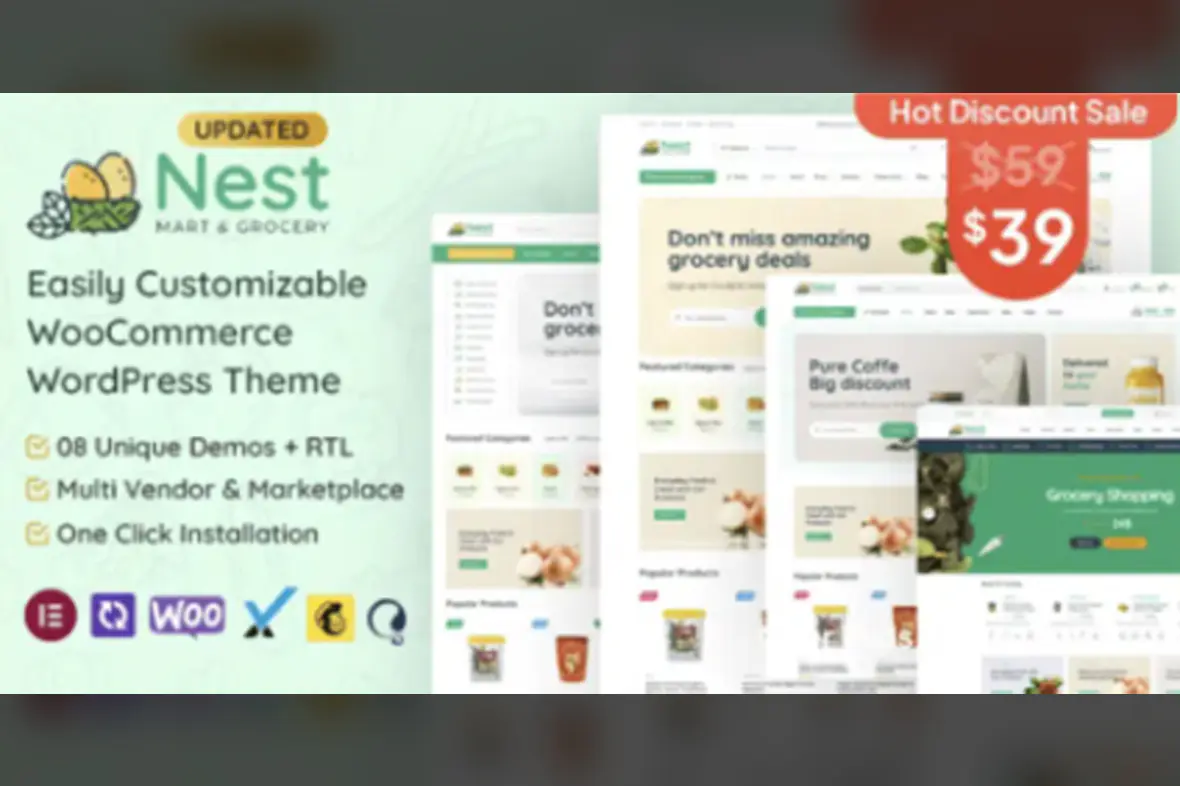 Nest – Grocery Store WooCommerce WordPress Theme v1.8