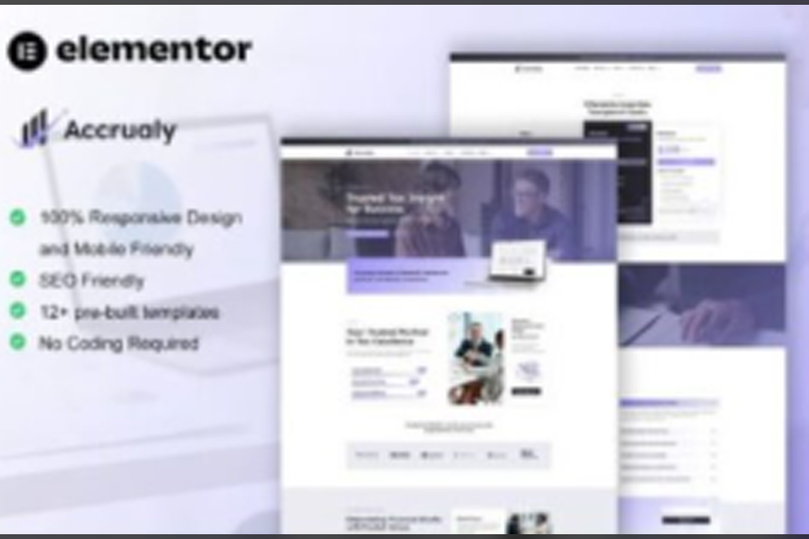 Accrualy – Tax Advisor and Financial Consulting Elementor Pro Template Kit November 4, 2025