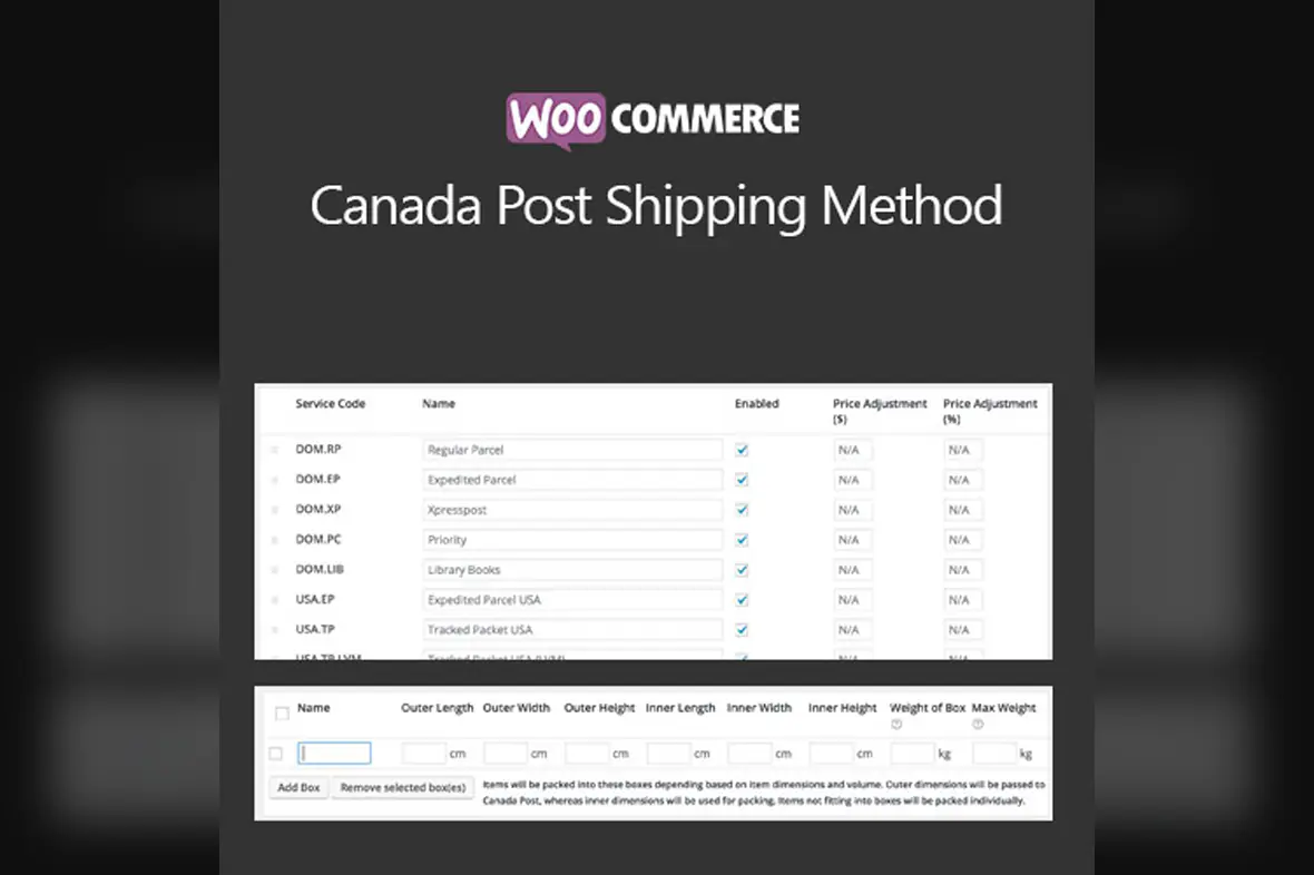 WooCommerce Canada Post Shipping Method v3.0.5