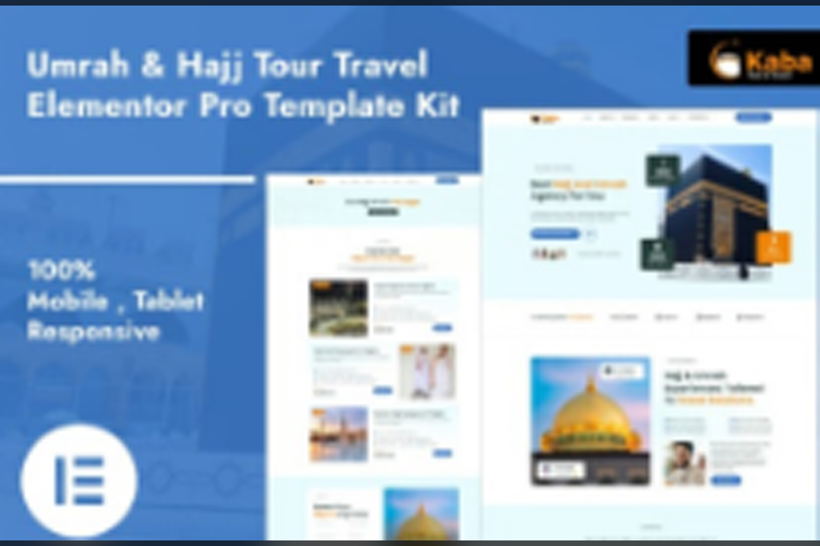 Kaba – Umrah and Hajj Tour Travel Elementor Pro Template Kit May 30, 2025