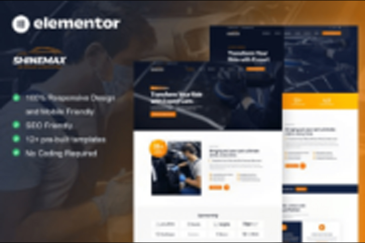 ShineMax – Car Detailing and Repair Services Elementor Pro Template Kit May 5, 2025
