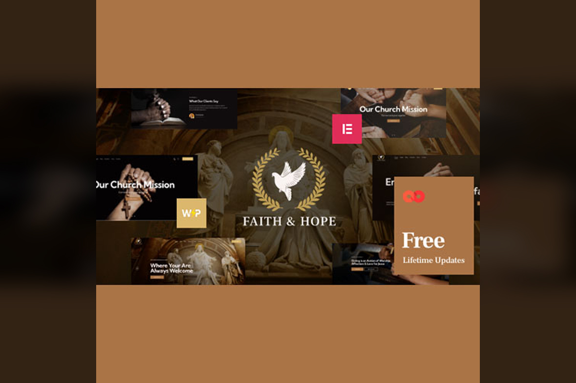 Faith & Hope Church & Religion Non-Profit WordPress Theme v2.16