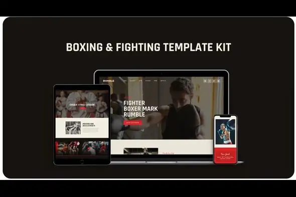 Rumble – Boxing, MMA & Fighting Elementor Template Kit