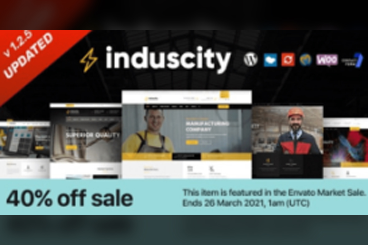 Induscity – Factory and Manufacturing WordPress Theme v1.4.9