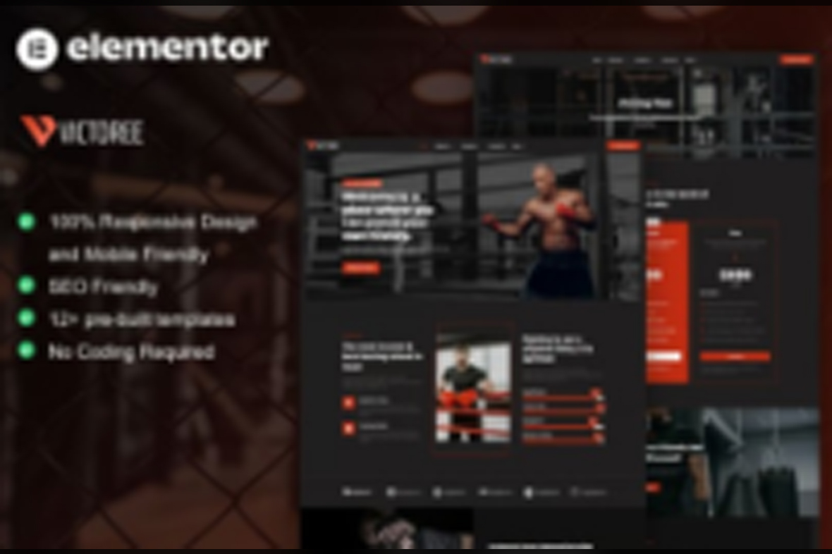 Victoree – Boxing School and Martial Arts Elementor Pro Template Kit July 30, 2025