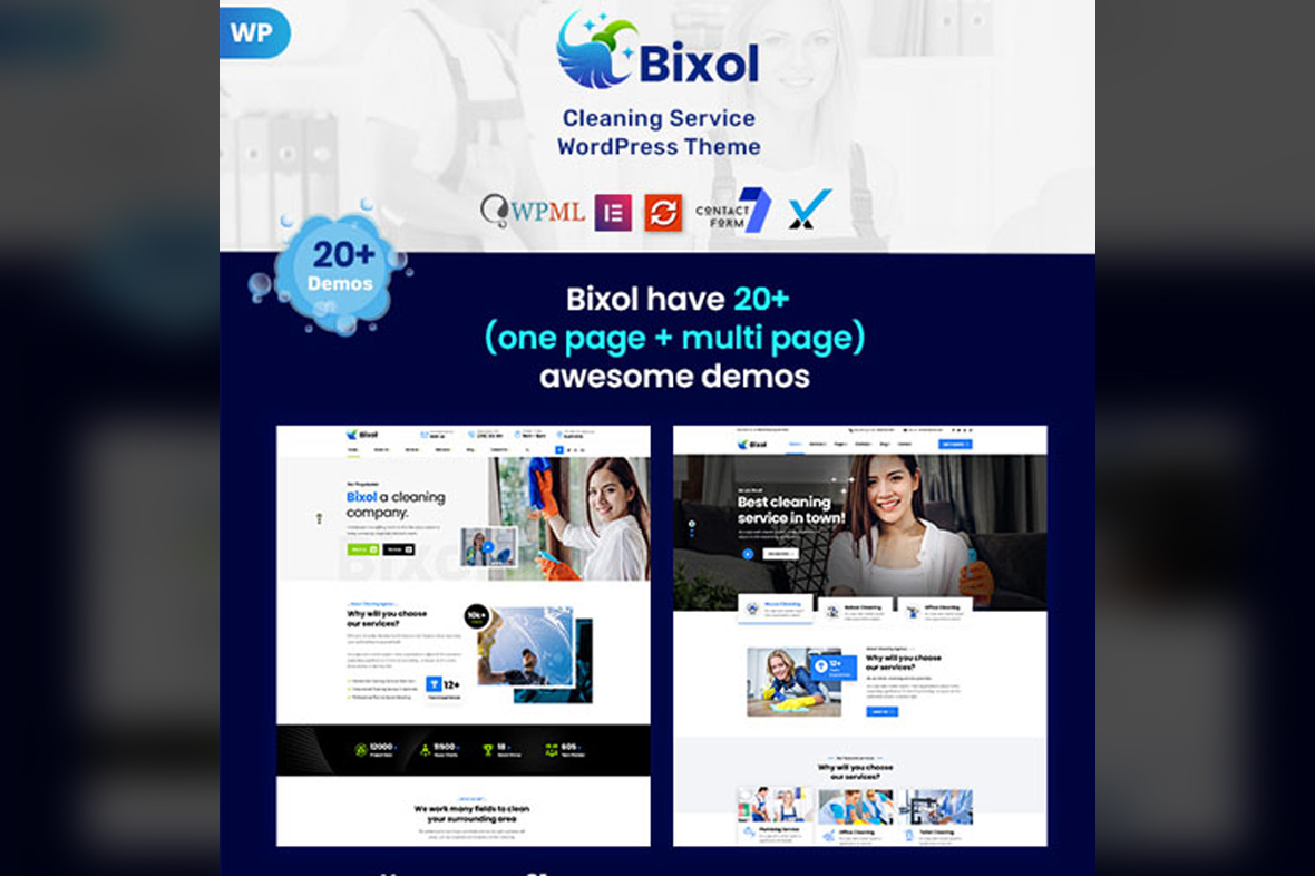 Bixol – Cleaning Services WordPress v1.7.1