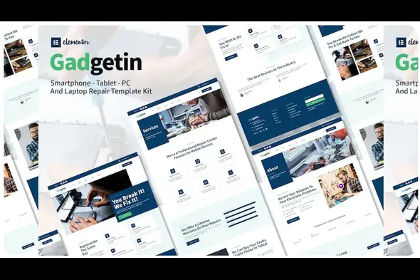 Gadgetin – Elementor Template Kit for Tech Service Websites