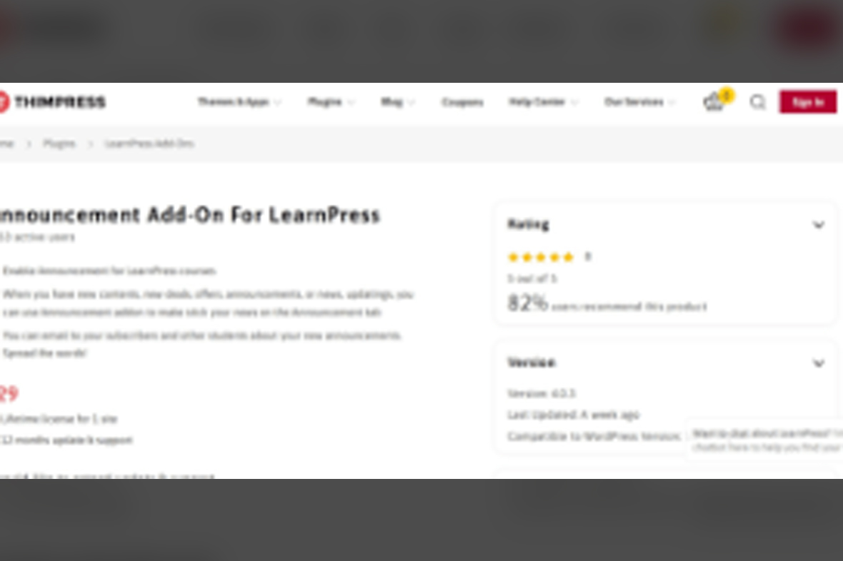 LearnPress Announcements v4.0.9