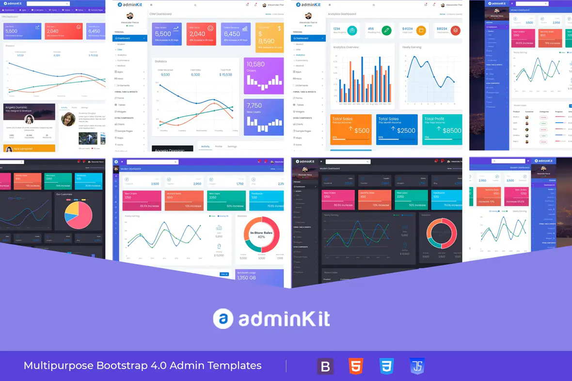 AdminKit - Multipurpose Bootstrap Admin Template