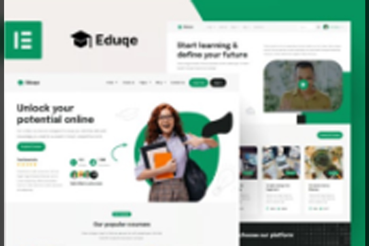 Eduqe – Online Courses Elementor Pro Template Kit July 10, 2025