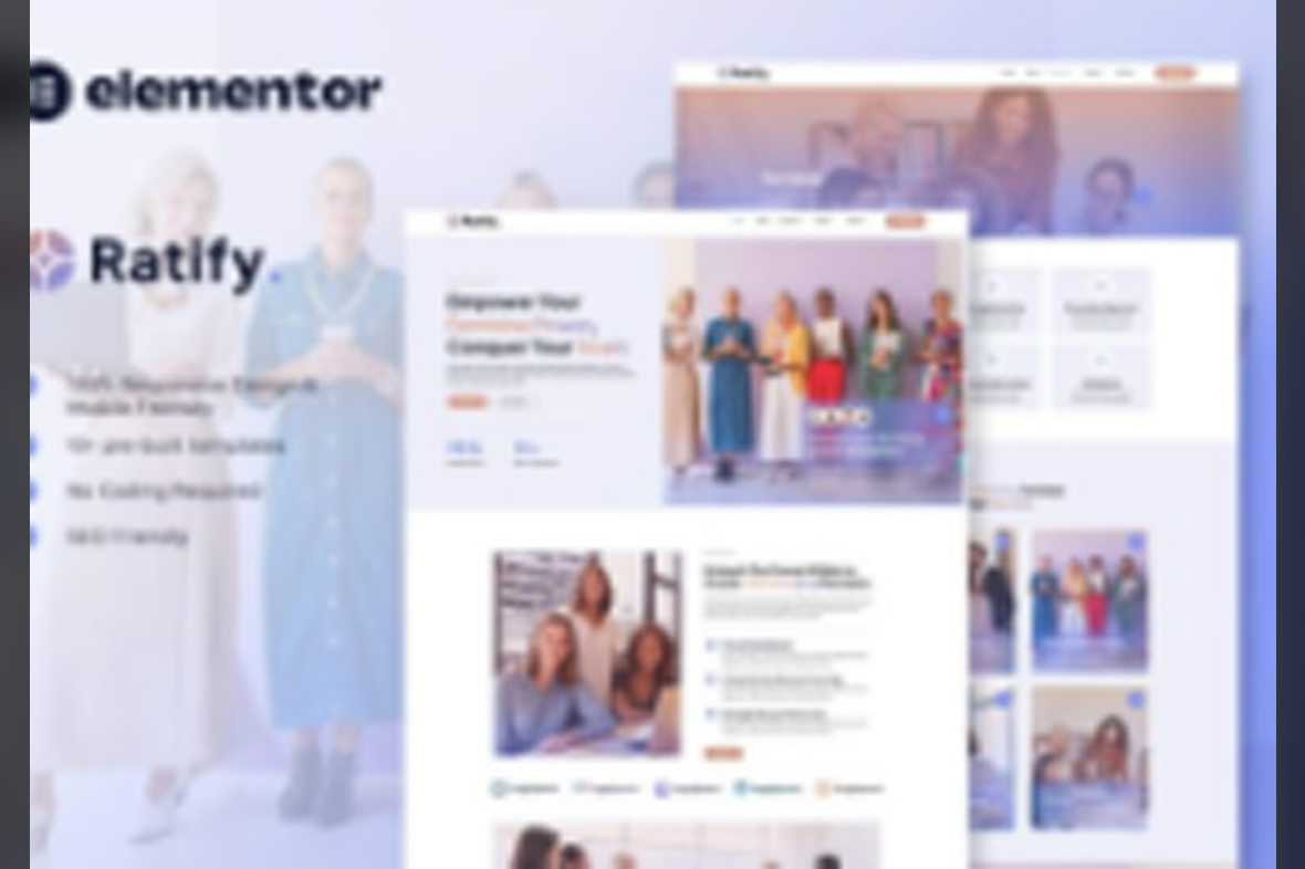 Ratify – Feminine Business Coaching Elementor Template Kit July 30, 2025