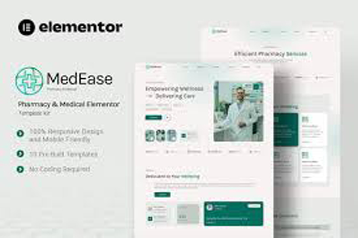 MedEase – Pharmacy and Medical Elementor Template Kit June 10, 2025