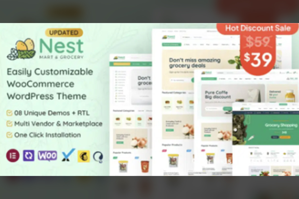 Nest – Grocery Store WooCommerce WordPress Theme v1.8.2