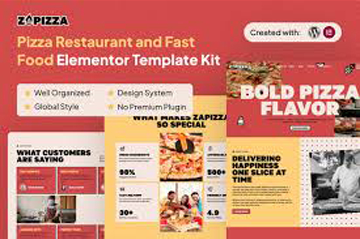 Zapizza – Pizza Restaurant and Fast Food Elementor Template Kit November 22, 2025