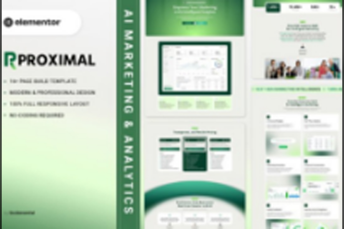 Proximal – AI Marketing and Analytics Elementor Template Kit November 4, 2025