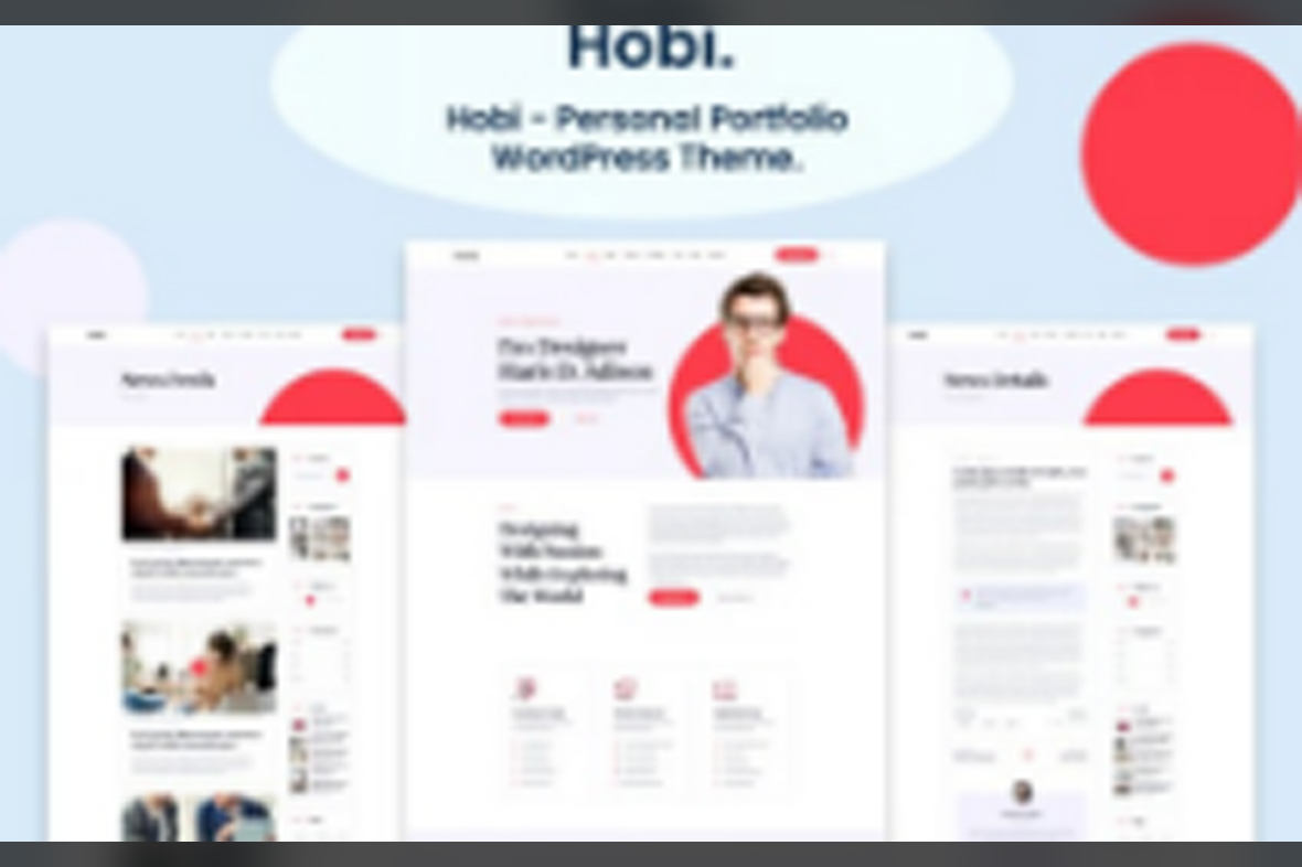 Hobi – Personal Portfolio WordPress Theme v2.0.2