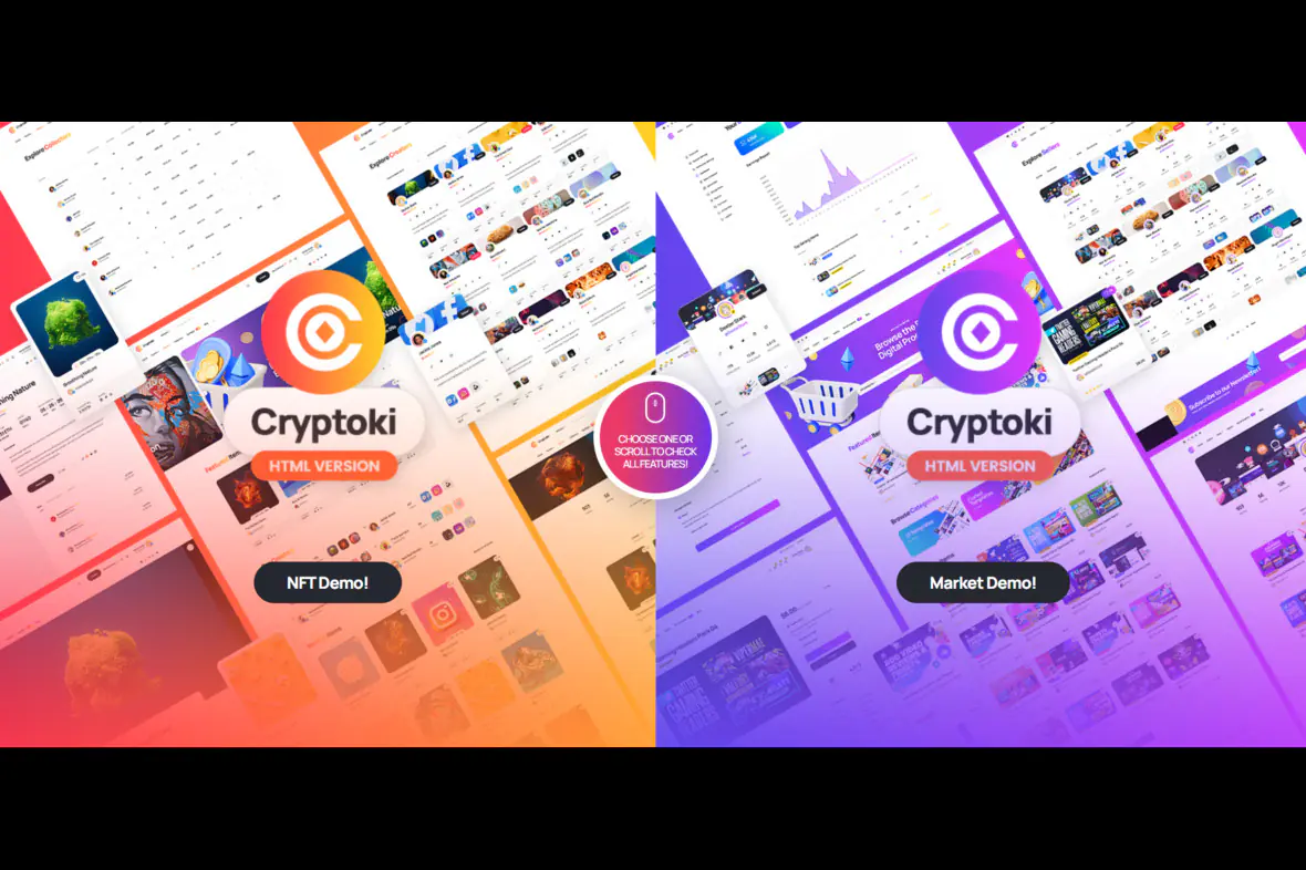 Cryptoki - HTML Template for NFT and Digital Marketplace